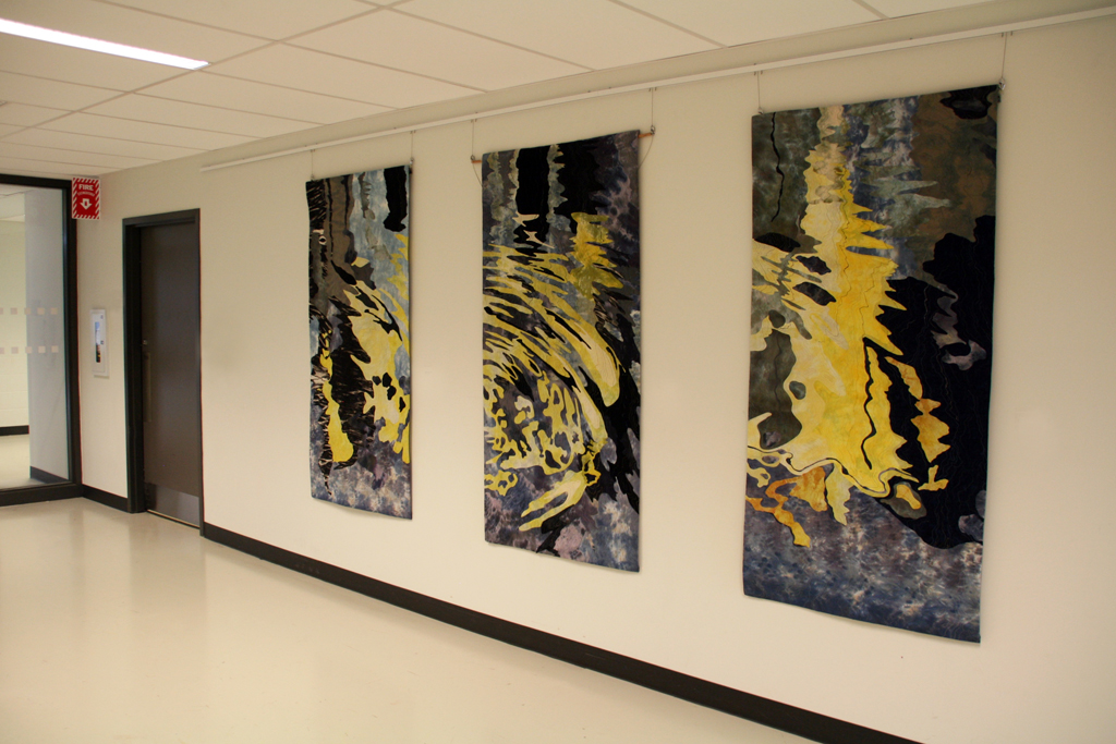 Installation view: Barbara Schneider, Reflections, Solo Show, World of Threads Festival 2014.