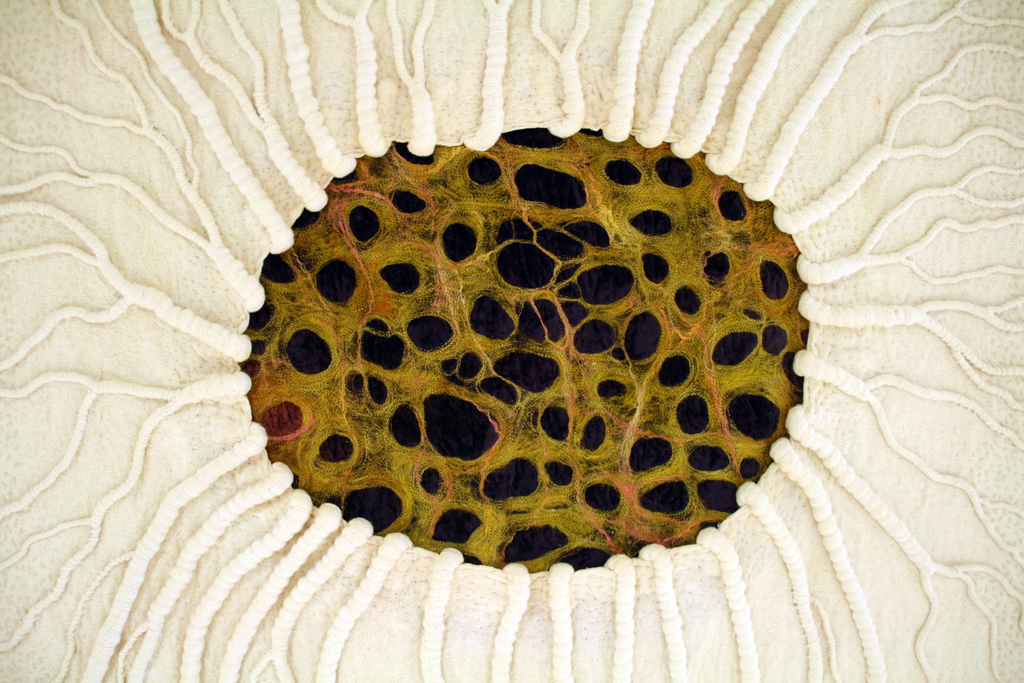 Betty Busby, Retia, detail, Solo Show, World of Threads Festival 2014.