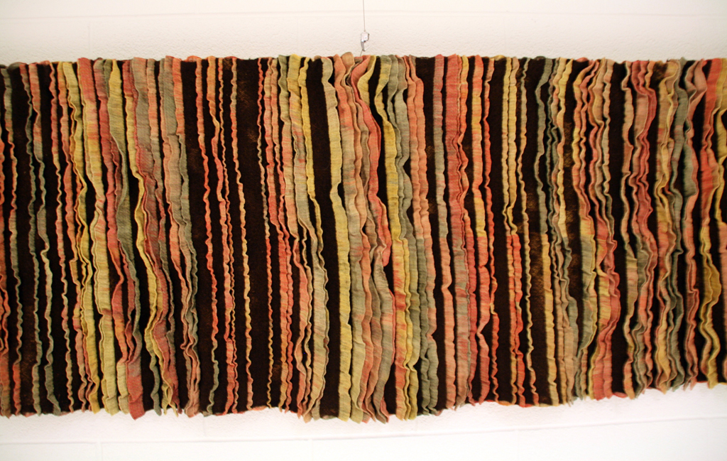 Sara Nordling, Riffle, detail, Solo Show, World of Threads Festival 2014.