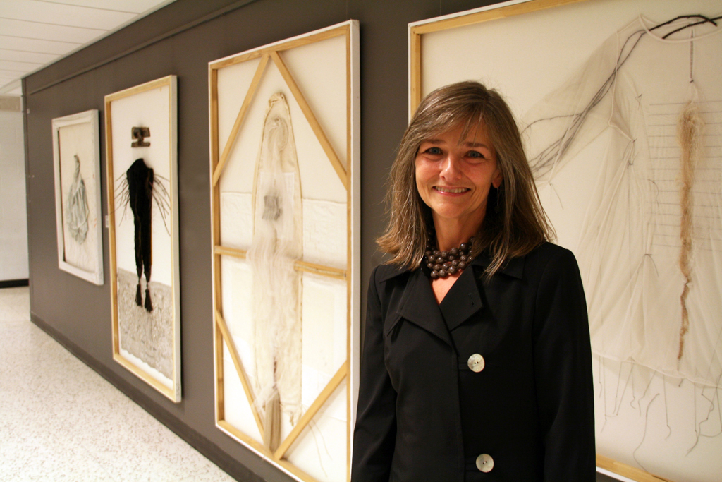 Trina Perry Carlson, Solo Show, at the opening of the World of Threads Festival 2014.