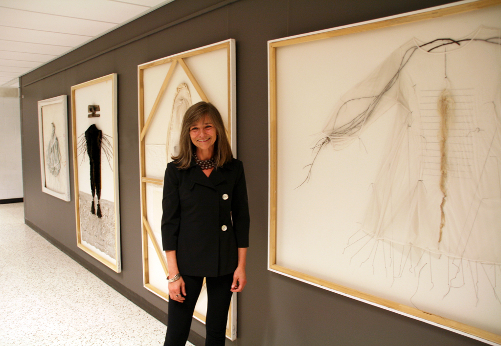 Trina Perry Carlson, Solo Show, at the opening of the World of Threads Festival 2014.