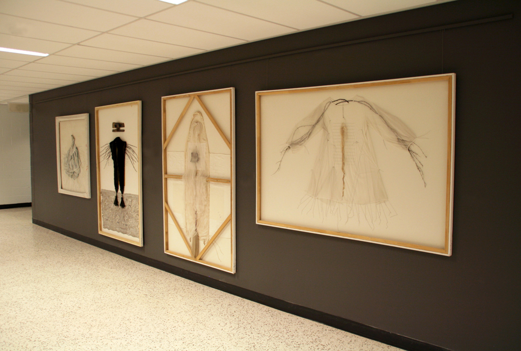 Installation view: Trina Perry Carlson, Solo Show, World of Threads Festival 2014.