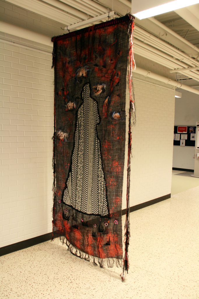 Deborah McDuff, Wedeshae Walking within my Shadow, Solo Show, World of Threads Festival 2014.