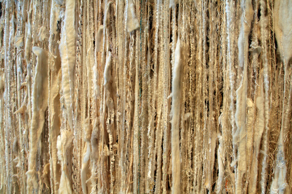 Artist: Melanie Siegel, Winter, detail, Installations, World of Threads Festival 2014.