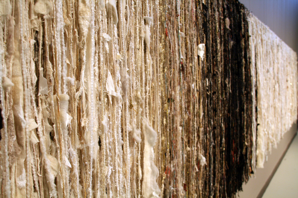 Artist: Melanie Siegel, Winter, detail, Installations, World of Threads Festival 2014.