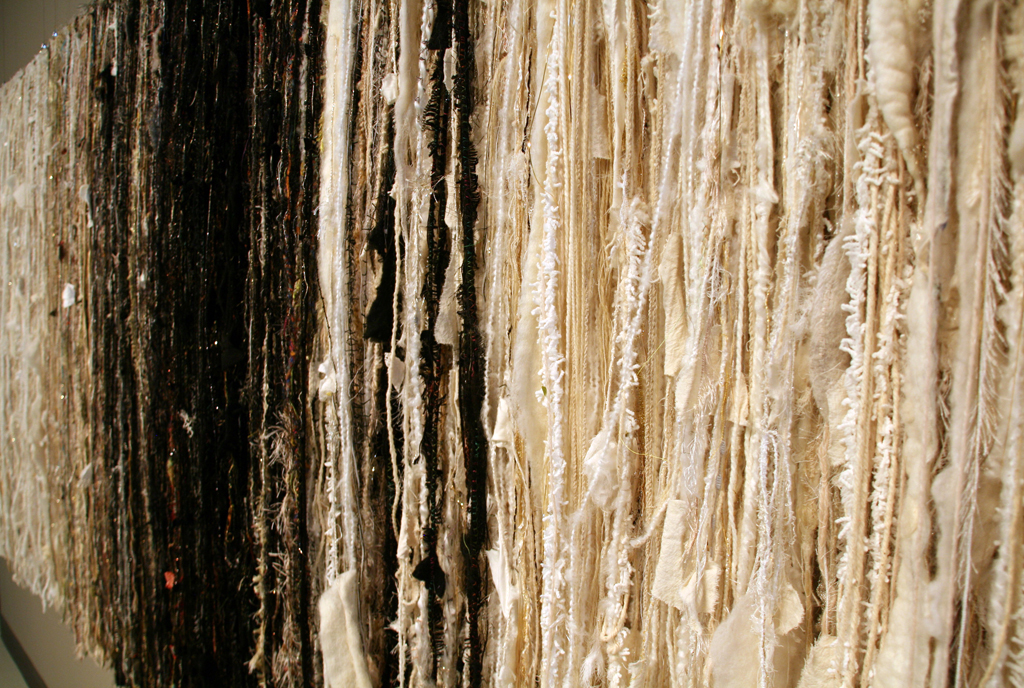 Artist: Melanie Siegel, Winter, detail, Installations, World of Threads Festival 2014.