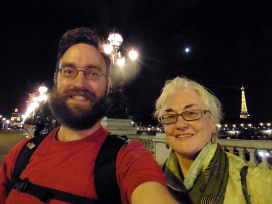 World of Threads Festival Curators Gareth Bate and Dawne Rudman in Paris.