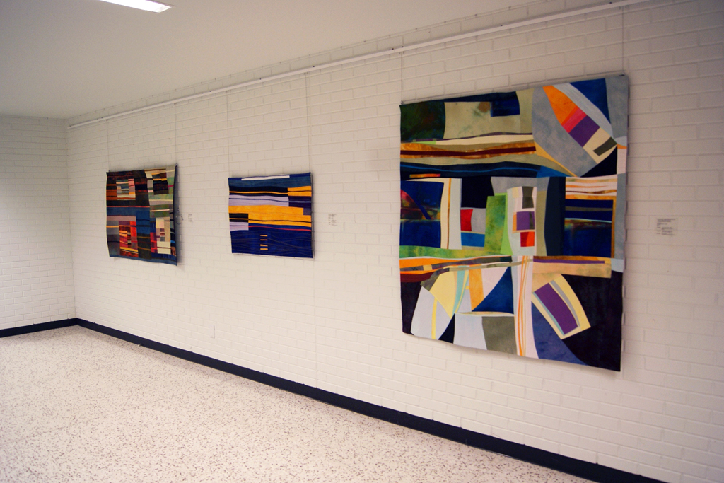 installation view: Kit Vincent, Variegated Threads exhibition, World of Threads Festival 