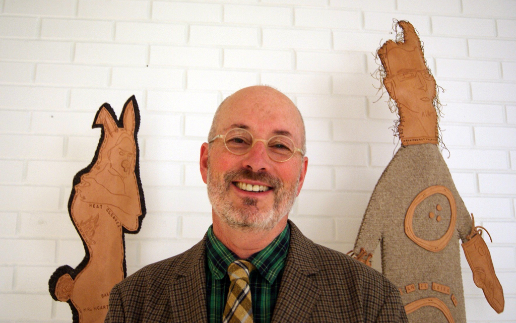 Artist: Matt Gould at the opening of the World of Threads Festival 2016.  