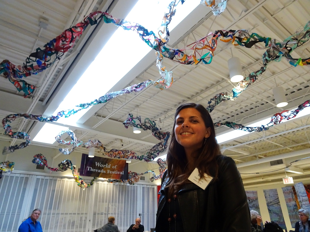Artist: Olivia Tripp Morrow, Installations, at the opening of the World of Threads Festival 2016.