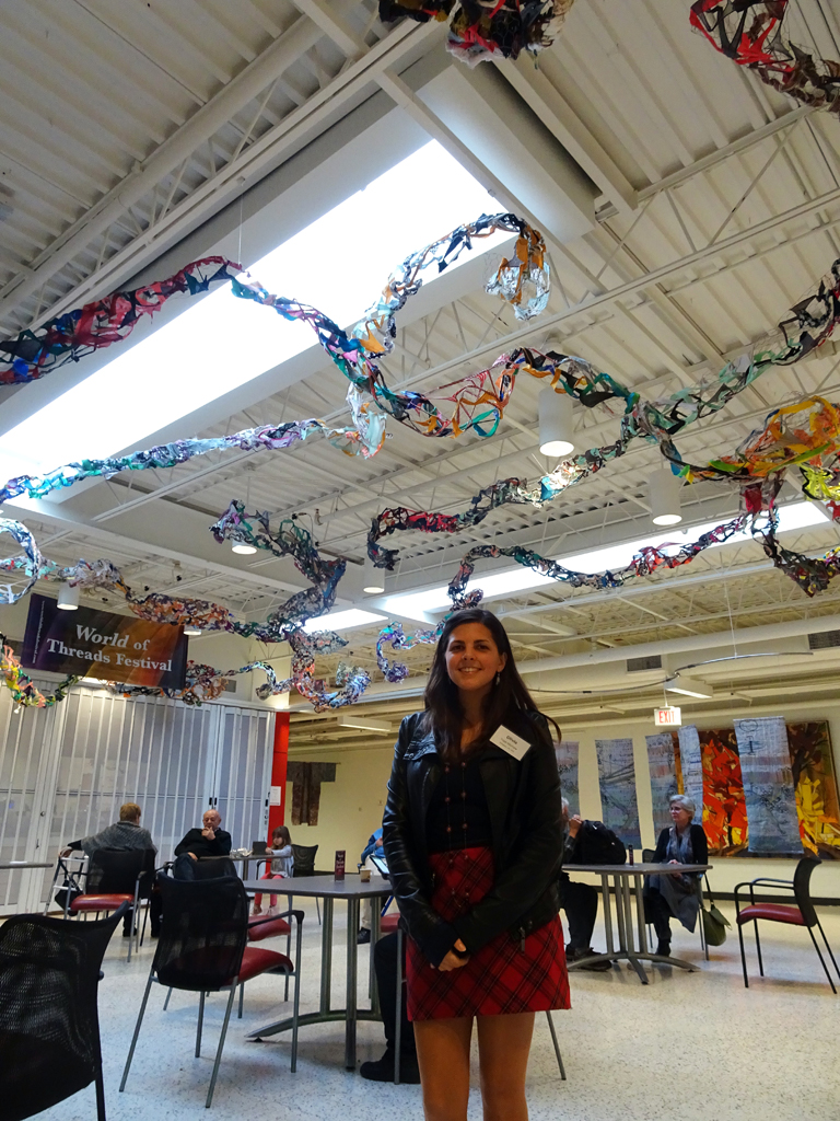 Artist: Olivia Tripp Morrow, Installations, at the opening of the World of Threads Festival 2016.